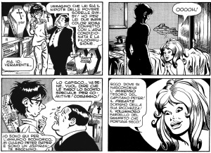 Tavole tratte dal primo numero in cui Peter incontra la coprotagonista della serie, Orchidea