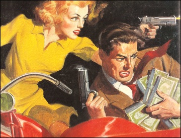 Private Detective Stories (A Straw for the Thirsty), 1945, illustrazione di Richard Lillis 