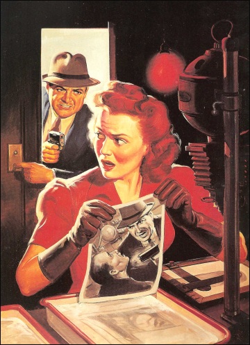 Ten Story Detective, 1938, illustrazione di Norman Saunders